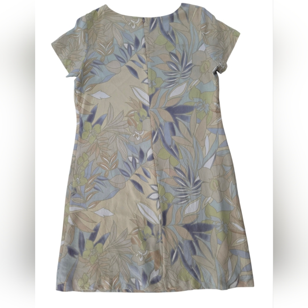 Tori Richard 100% Silk‎ Floral Shift Hawaiian Dress XL Tropical Resort Pastel - Picture 6 of 11